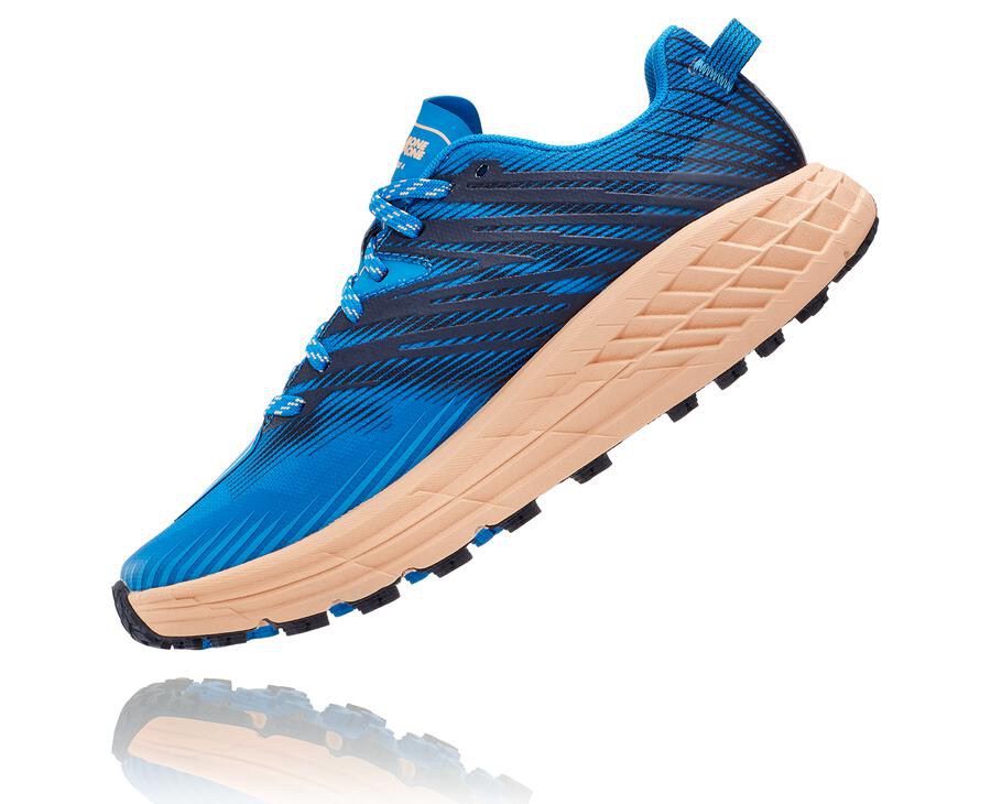 Hoka One One Trainers Womens Blue - Speedgoat 4 - 53481UXNO